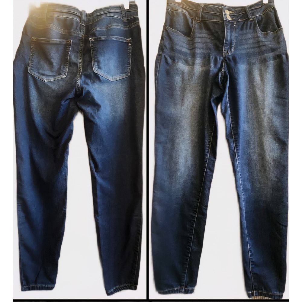 Maurices M jeans Womens Dark Wash Skinny Jeans High Rise Size Medium Regular